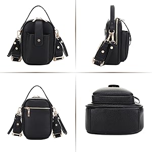 Mali+Lili Gail Vegan Leather Multi Compartment Crossbody Bag